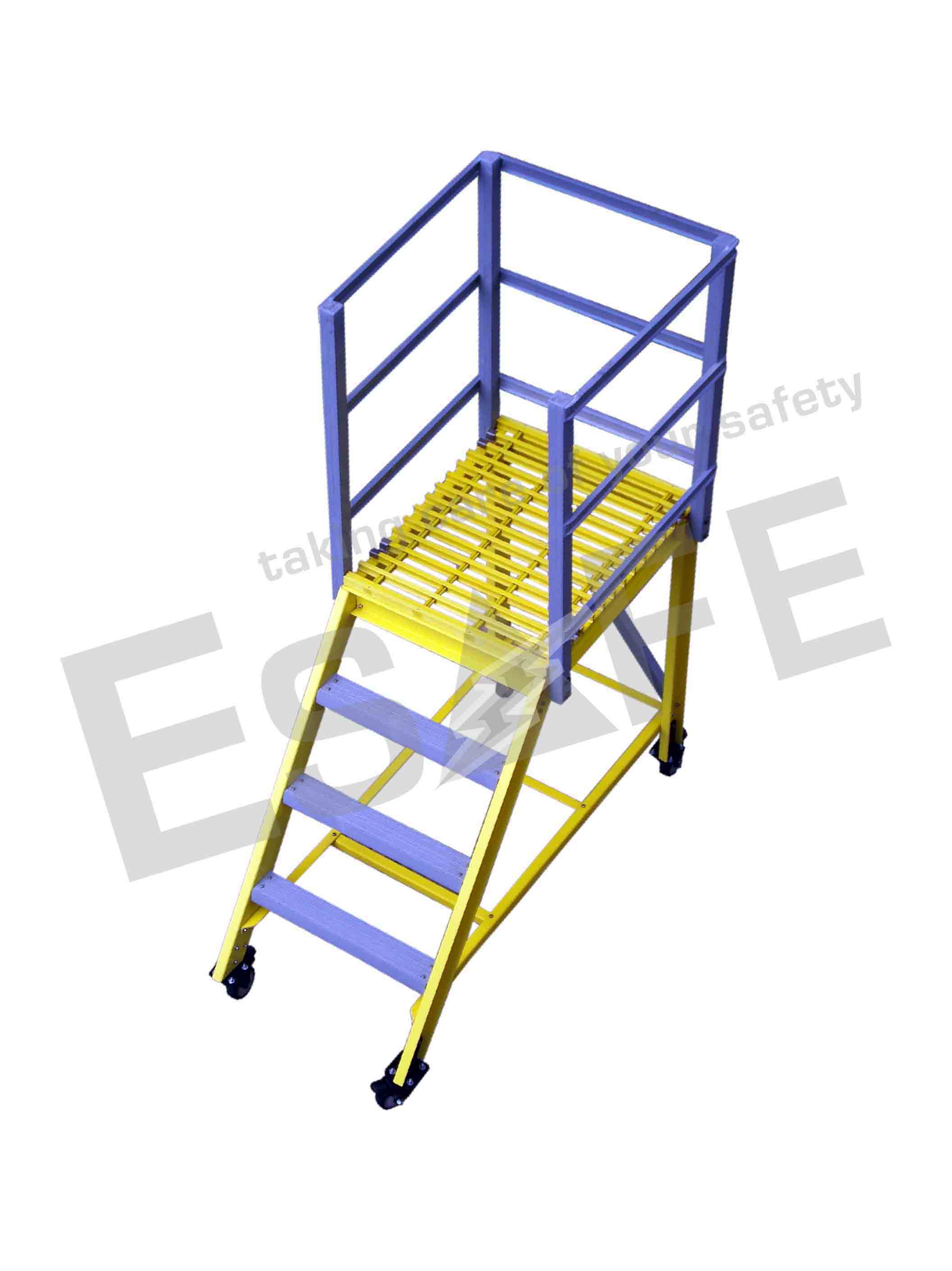 Fibre Glass Maintenance Trolley Ladders